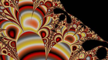 Soyut Bilgisayar Fraktal Tasarımı. Fraktal hiç bitmeyen bir desen. Fraktallar, farklı ölçeklerde kendine benzeyen sonsuz derecede karmaşık kalıplardır.