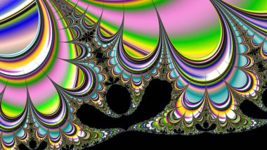 Soyut Bilgisayar Fraktal Tasarımı. Fraktal hiç bitmeyen bir desen. Fraktallar, farklı ölçeklerde kendine benzeyen sonsuz derecede karmaşık kalıplardır.