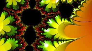 Soyut Bilgisayar Fraktal Tasarımı. Fraktal hiç bitmeyen bir desen. Fraktallar, farklı ölçeklerde kendine benzeyen sonsuz derecede karmaşık kalıplardır.