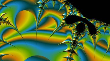 Soyut Bilgisayar Fraktal Tasarımı. Fraktal hiç bitmeyen bir desen. Fraktallar, farklı ölçeklerde kendine benzeyen sonsuz derecede karmaşık kalıplardır.