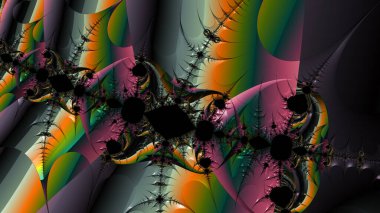 Soyut Bilgisayar Fraktal Tasarımı. Fraktal hiç bitmeyen bir desen. Fraktallar, farklı ölçeklerde kendine benzeyen sonsuz derecede karmaşık kalıplardır.