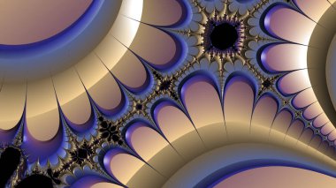 Soyut Bilgisayar Fraktal Tasarımı. Fraktal hiç bitmeyen bir desen. Fraktallar, farklı ölçeklerde kendine benzeyen sonsuz derecede karmaşık kalıplardır.