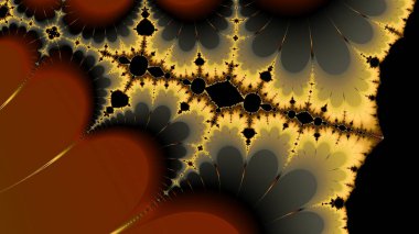 Soyut Bilgisayar Fraktal Tasarımı. Fraktal hiç bitmeyen bir desen. Fraktallar, farklı ölçeklerde kendine benzeyen sonsuz derecede karmaşık kalıplardır.