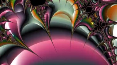 Soyut Bilgisayar Fraktal Tasarımı. Fraktal hiç bitmeyen bir desen. Fraktallar, farklı ölçeklerde kendine benzeyen sonsuz derecede karmaşık kalıplardır. Cep telefonu duvar kağıdı için harika.