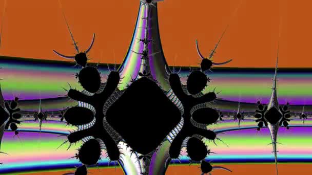 Abstract Computer Generated Fractal Design Fractal Padrão Interminável Fractais São — Vídeo de Stock