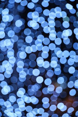 Soyut parlak arkaplan, yanan mavi ampuller.