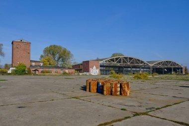 Baltiysk, Rusya, 28 Ekim 2022 Eski askeri havaalanı Baltık Donanma Havacılığı