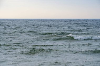 Undulating Baltic Sea.Waves during small storm