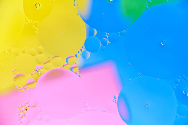 Heldere Abstracte Veelkleurige Achtergrond Met Oliecircuiten Met Blauwe Gele Roze — Stockfoto