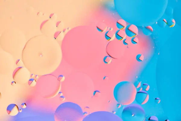 Heldere Abstracte Veelkleurige Achtergrond Met Oliekringen Met Blauwe Lila Roze — Stockfoto