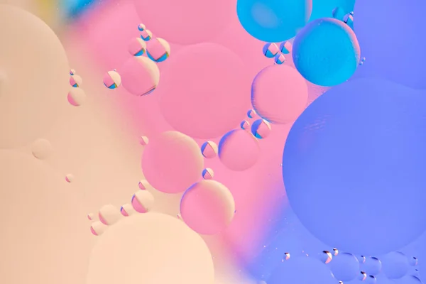 Heldere Abstracte Veelkleurige Achtergrond Met Oliekringen Met Blauwe Lila Roze — Stockfoto