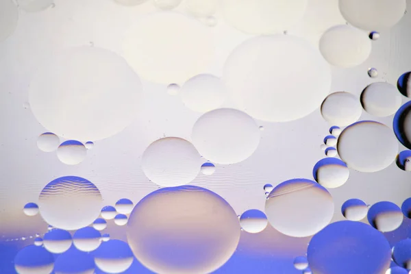 Latar Belakang Abstrak Transparan Dengan Lingkaran Minyak — Stok Foto