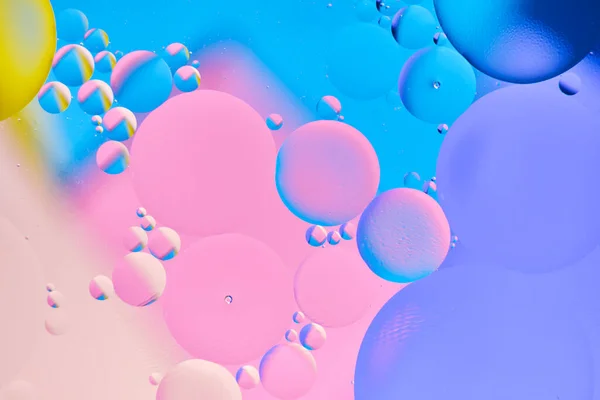 Heldere Abstracte Veelkleurige Achtergrond Met Oliecircuiten Met Blauwe Lila Roze — Stockfoto