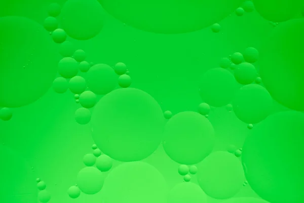 Fondo Abstracto Con Círculos Aceite Verde Gradiente — Foto de Stock