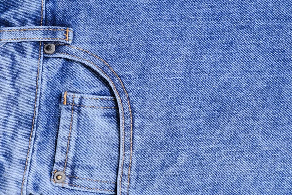 ポケット付きの背景デニムパンツ ジーンズの質感 — ストック写真
