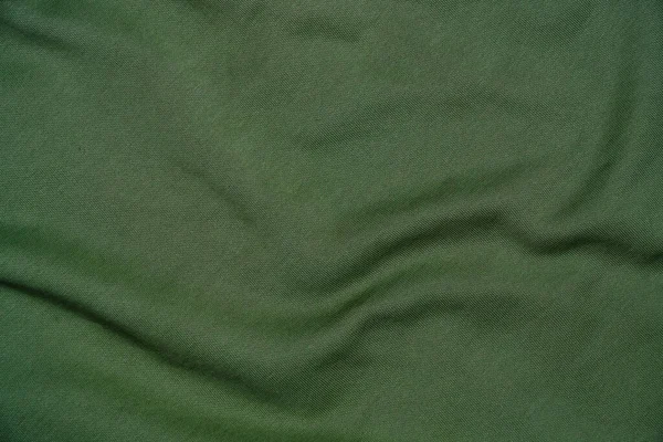 Abstrakter Stoff Zerknitterter Grüner Hintergrund — Stockfoto