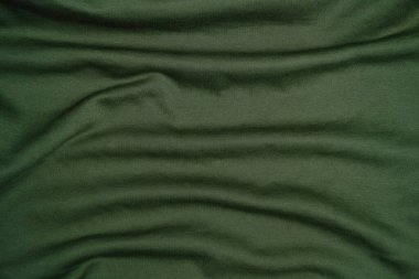 Soyut kumaş, buruşuk yeşil arkaplan