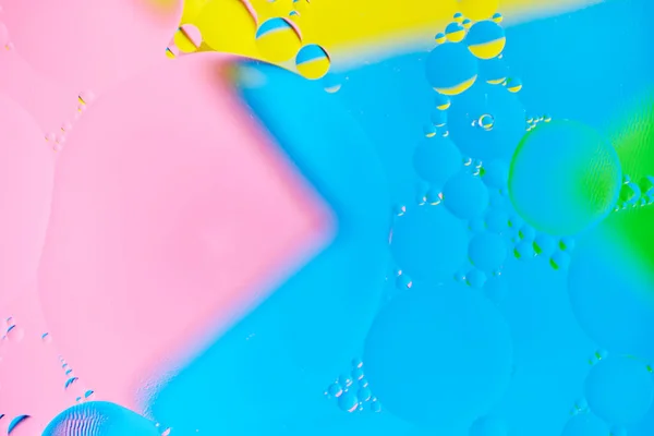 Brillante Abstracto Fondo Multicolor Con Círculos Aceite Con Color Azul — Foto de Stock