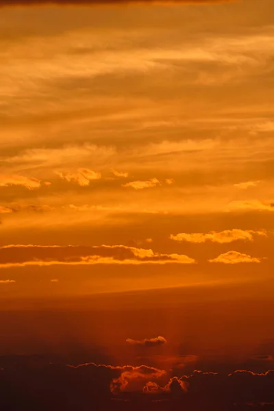 Хмари Жовтого Неба Фону Під Час Заходу Сонця — стокове фото
