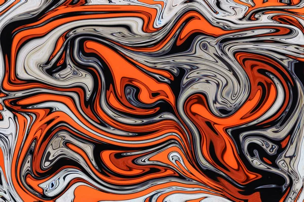 抽象カラフルで多色背景 流体芸術液体油のパターンを持つ背景 混合色 — ストック写真