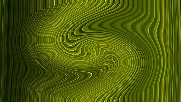 Abstrakcyjne Liniowe Zakrzywione Zielone Tło — Zdjęcie stockowe