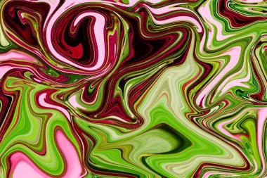 Soyut renkli, çok renkli arkaplan. Akışkan sanat. Sıvı yağ desenli arka plan.