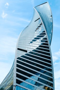 Moskova Rusya 12.05.2023.Evrim Kulesi 55 katlı bir gökdelen.