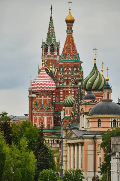 Moscow Russia 2023 Years Domes Basil Cathedral — Stock Photo, Image