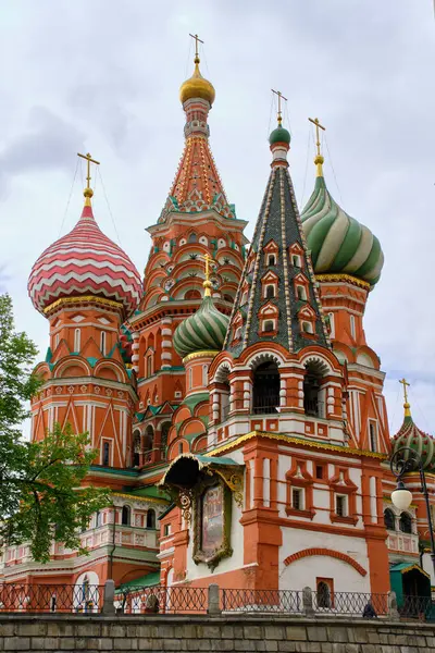 Moscou Rússia 2023 Anos Cúpulas Catedral Basílio — Fotografia de Stock