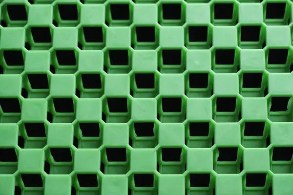 チェッカー チェッカーボードの背景緑色3Dプリンター — ストック写真