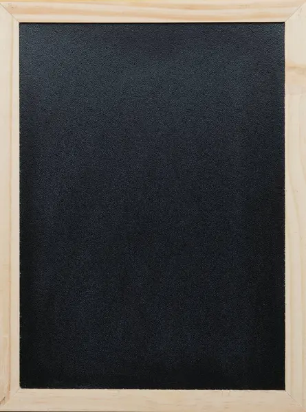 Czarna Tablica Drewniana Rama Śladami Białe Plamy Kredy — Zdjęcie stockowe