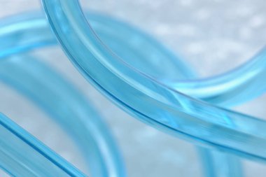 Soyut arkaplan girdabı, saydam mavi tüp