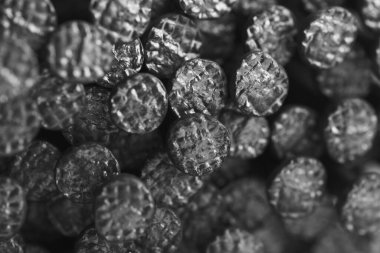 Çivi başlıklarından oluşan soyut metal arkaplan