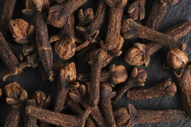 Arka plan, baharatlar karanfil tohumları makrofotoğrafçılık