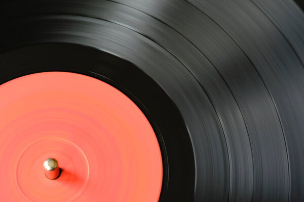 Pistas Sonido Disco Negro Vinilo Primer Plano Macro Foto — Foto de Stock