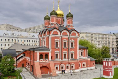 Moskova, Rusya 08.05.2023.Moskova 'daki Znamensky Manastırı
