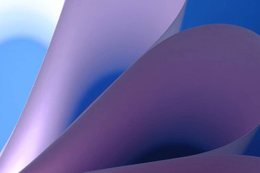 Abstract lilac macro background smooth lines of paper sheets