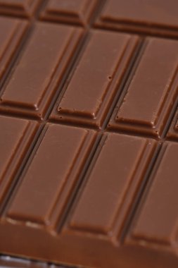 Lezzetli sütlü çikolata. Yakın plan.