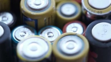 Çoklu AA bataryalarının döndürme arka planı.