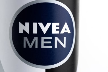 Kazakistan 15 Mayıs 2024.NIVEA Erkek logosu Alman markasıdır.