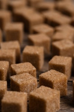 Yakından incelenmiş küp şeker.