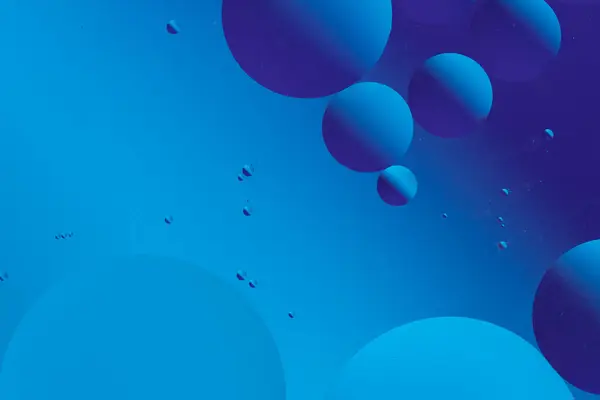 stock image Blue abstract background with circular shapes and smooth gradients