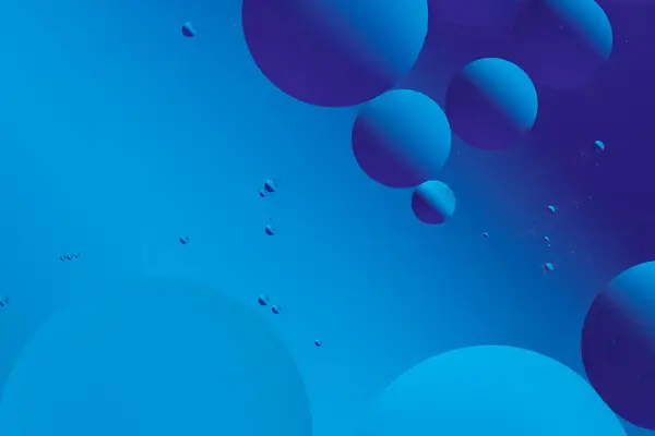 Stock image Blue abstract background with circular shapes and smooth gradients