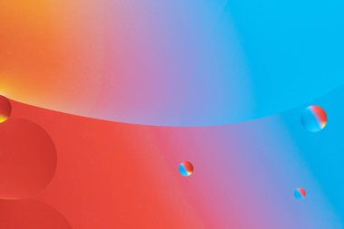 Daireleri ve pürüzsüz şekilleri olan parlak soyut resim