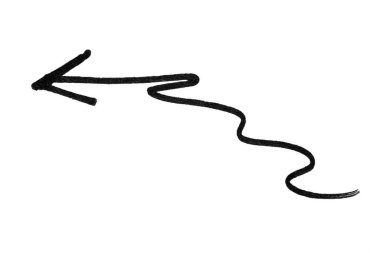 Sarmal siyah ok farklı yolların sembolüdür