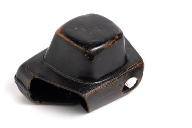 Retro kamera için klasik deri çanta.