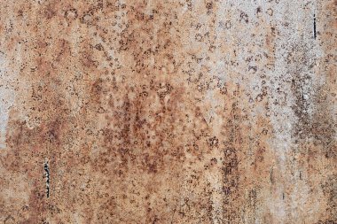 Paslı metal dokusu. Tasarım için soyut arkaplan ve doku. Boşluğu kopyala