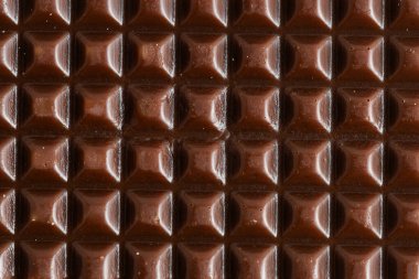 Çikolatalı gofretlere yakın çekim. Arkaplan ve doku