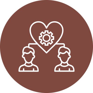 Takım çalışması. Web simgesi basit illüstrasyon