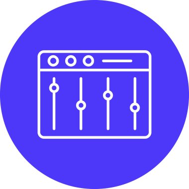 Seo simgesinin vektör illüstrasyonu